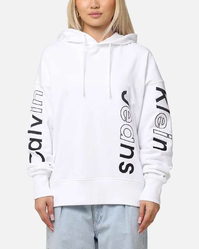 Calvin Klein Blocking Graphic Hoodie Bright White