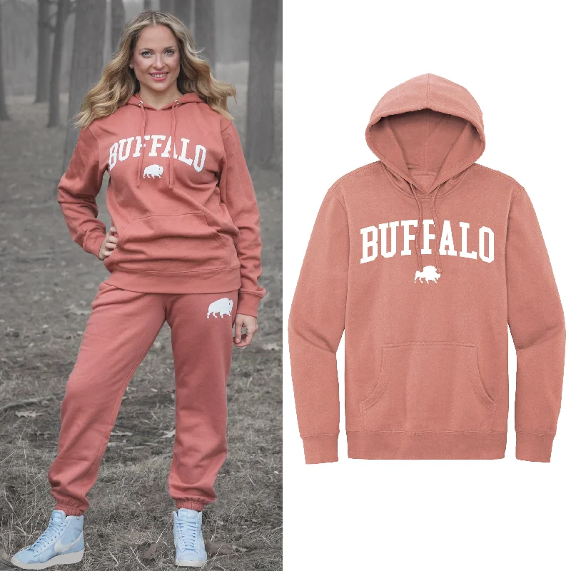 Desert Rose Buffalo - Fleece Hoodie