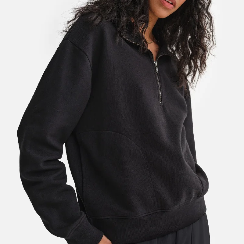 Organic Fleece Quarter Zip Sweatshirt