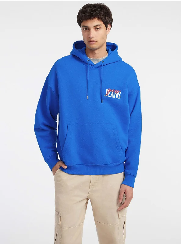 Guess Jeans Blue Hoodie Jumper