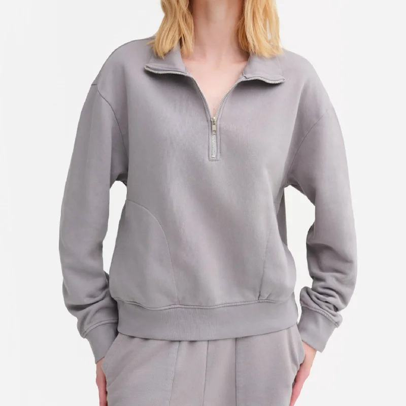 Organic Fleece Quarter Zip Sweatshirt