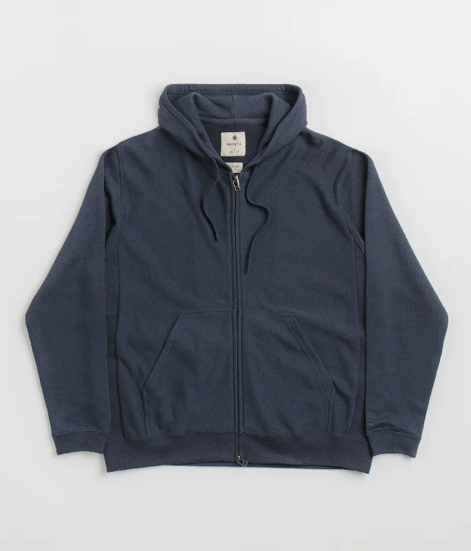 Snow Peak Takibi Zip Hoodie - Navy