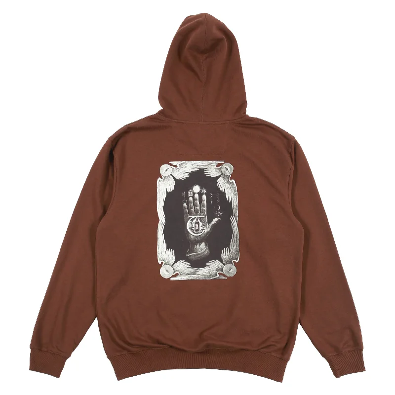 Theories HAND OF THEORIES PULLOVER HOODIE Brown