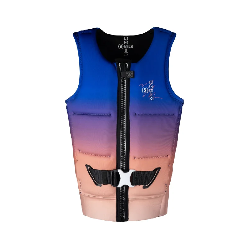 2025 Ronix Coral L50s Ladies Vest - Peach / Blue Fade