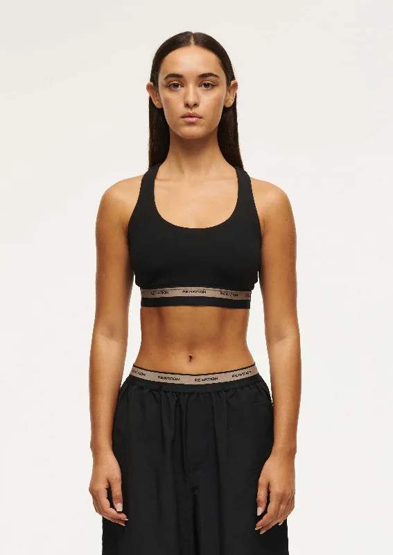 AVANT SPORTS BRA IN BLACK