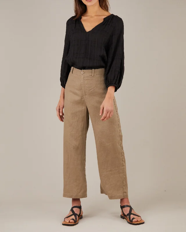 Barossa Linen Pant - Khaki