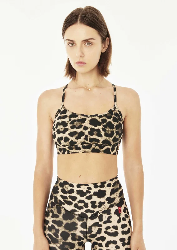 DOWNFORCE REFORM SPORTS BRA IN ANIMAL PRINT