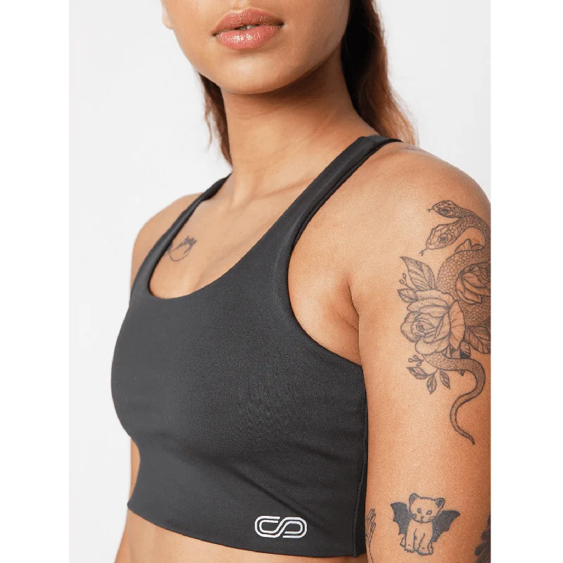 High Impact Action Bra With Clasp Grey