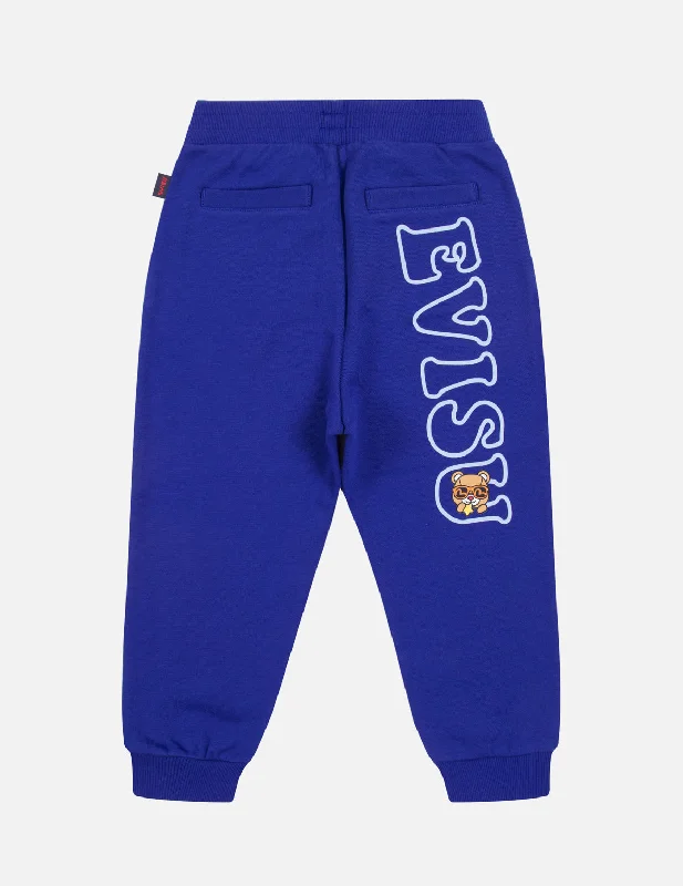 Logo and Bear Print Regular Fit Sweatpants