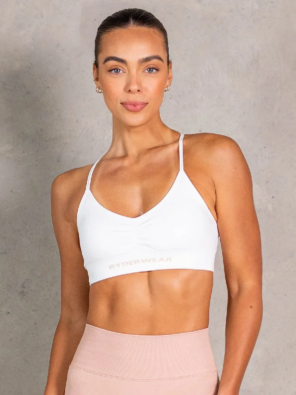 NRG Seamless Sports Bra - White