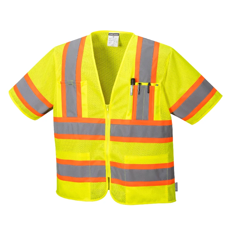 PORTWEST® Augusta High Visibility Sleeved Safety Vest - ANSI Class 3 - US383