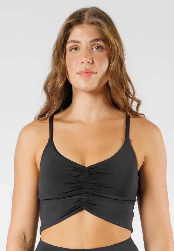 Reluna Ruched Bralette Black