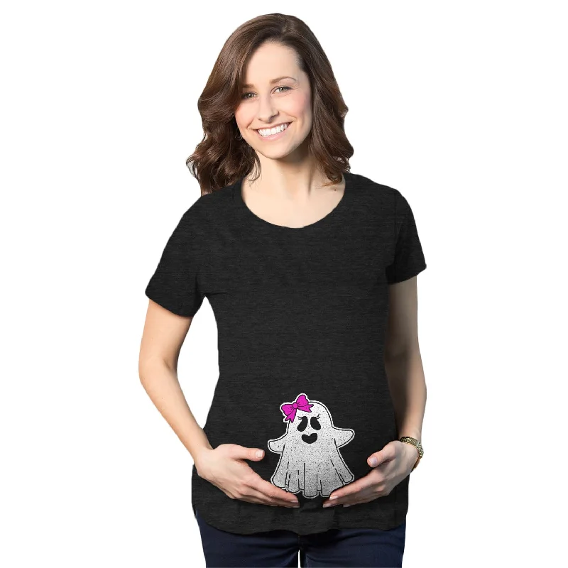 Baby Girl Ghost Maternity T Shirt