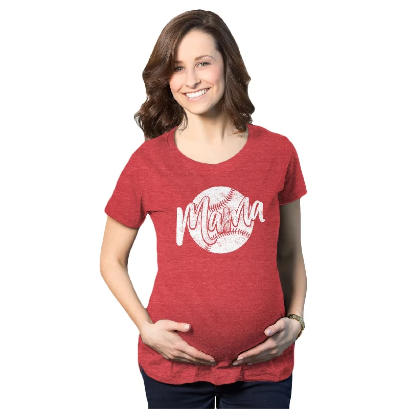 Baseball Mama Maternity T Shirt