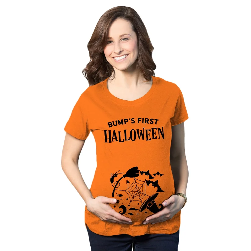 Bump's First Halloween Maternity T Shirt