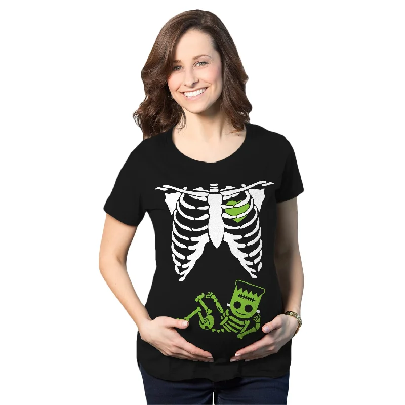 Frankenstein Skeleton Maternity T Shirt