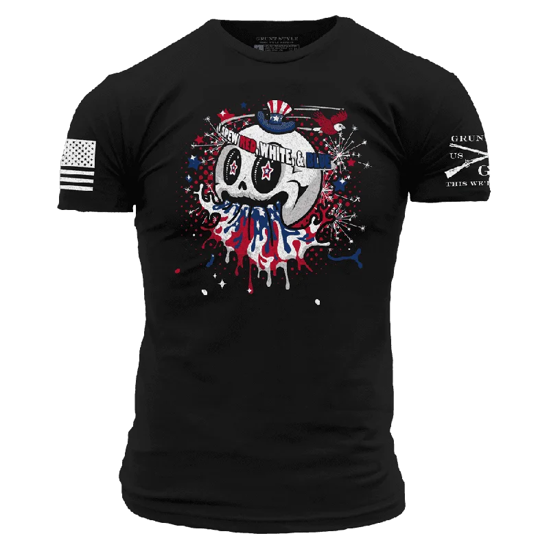 I Spew Red, White, & Blue T-Shirt - Black