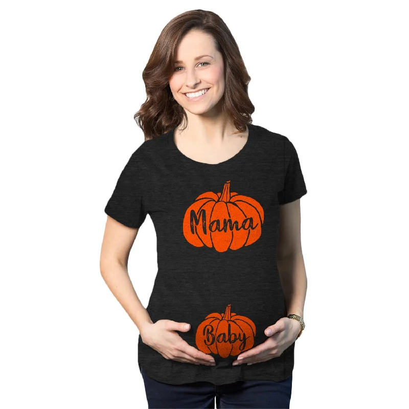 Mama Baby Pumpkin Maternity T Shirt