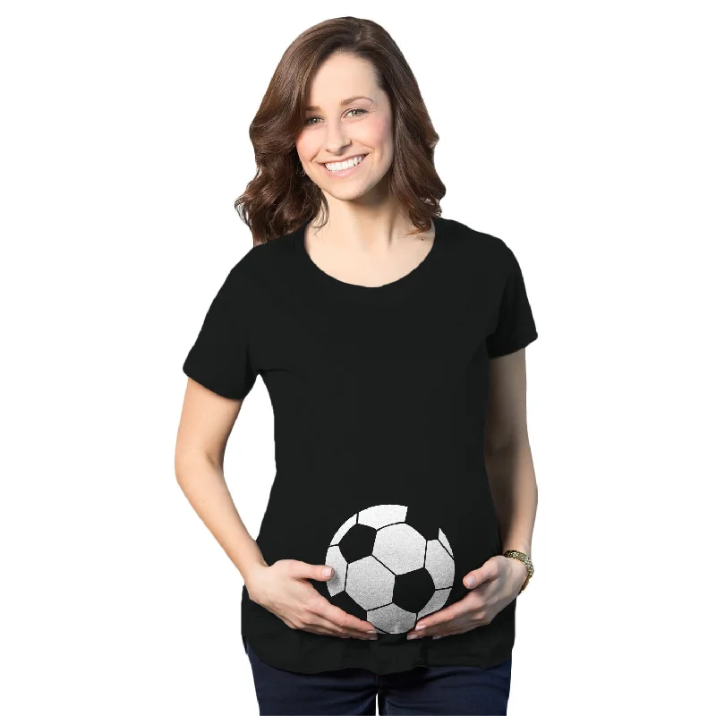 Soccer Ball Maternity T Shirt