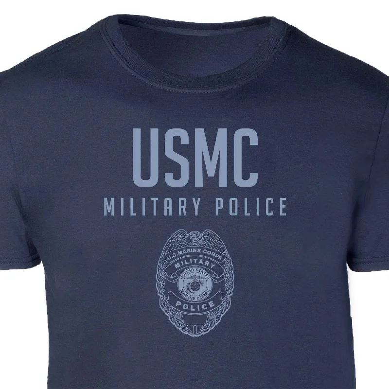 Military Police Badge Tonal Patch Graphic T-shirt