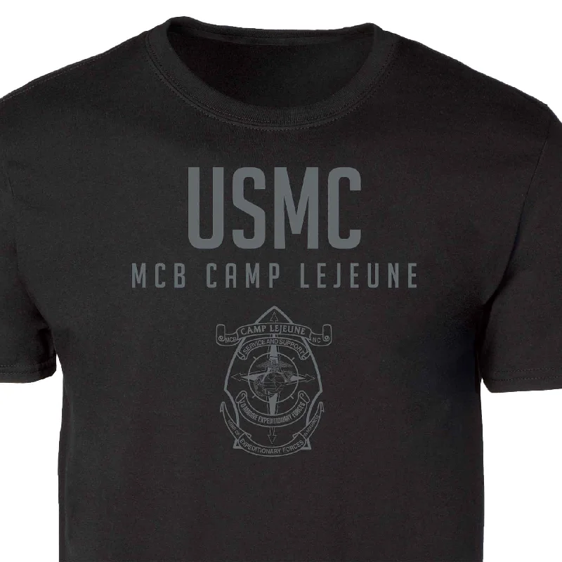 MCB Camp Lejeune Tonal Patch Graphic T-shirt