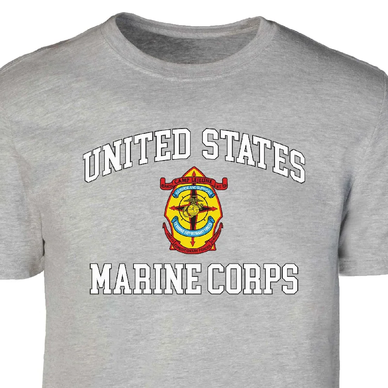 MCB Camp Lejeune USMC Patch Graphic T-shirt