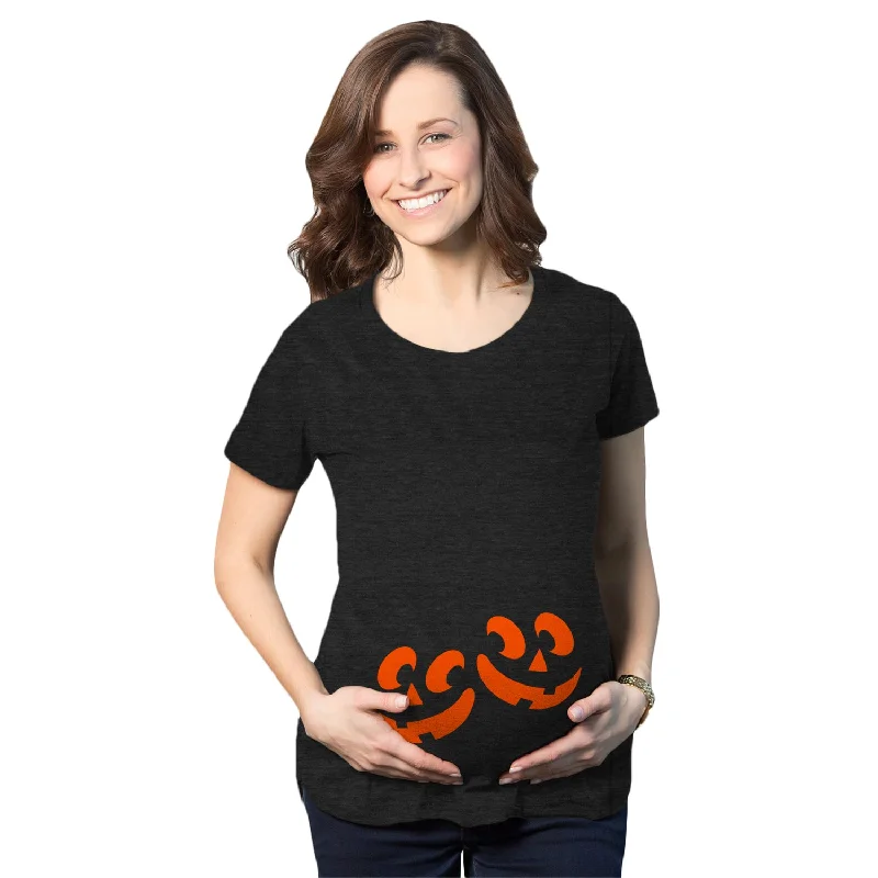 Twin Pumpkins Maternity T Shirt