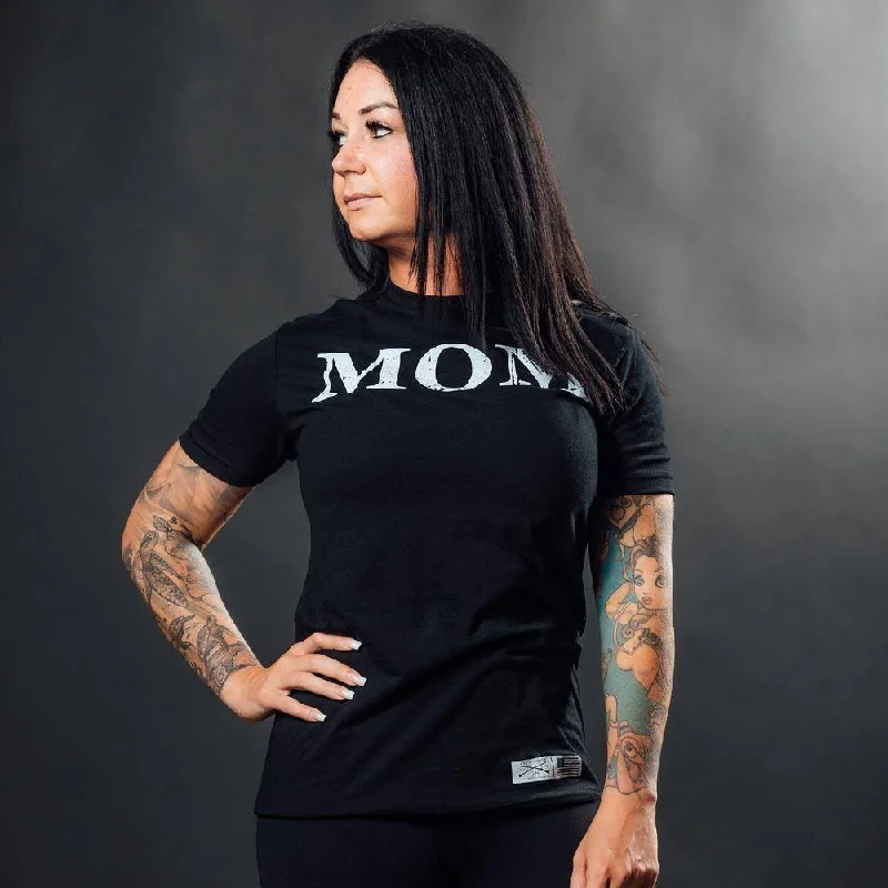 Women's Mom Defined Boyfriend Fit T-Shirt - Black