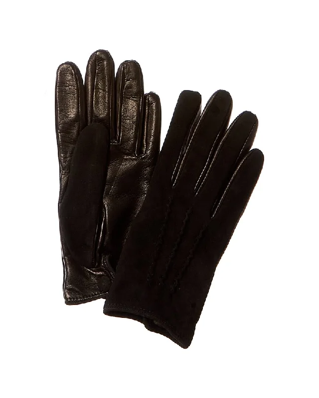 J.McLaughlin Valentina Cashmere-Lined Leather Gloves