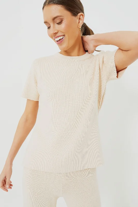 Short Sleeve Sundays Knit Top